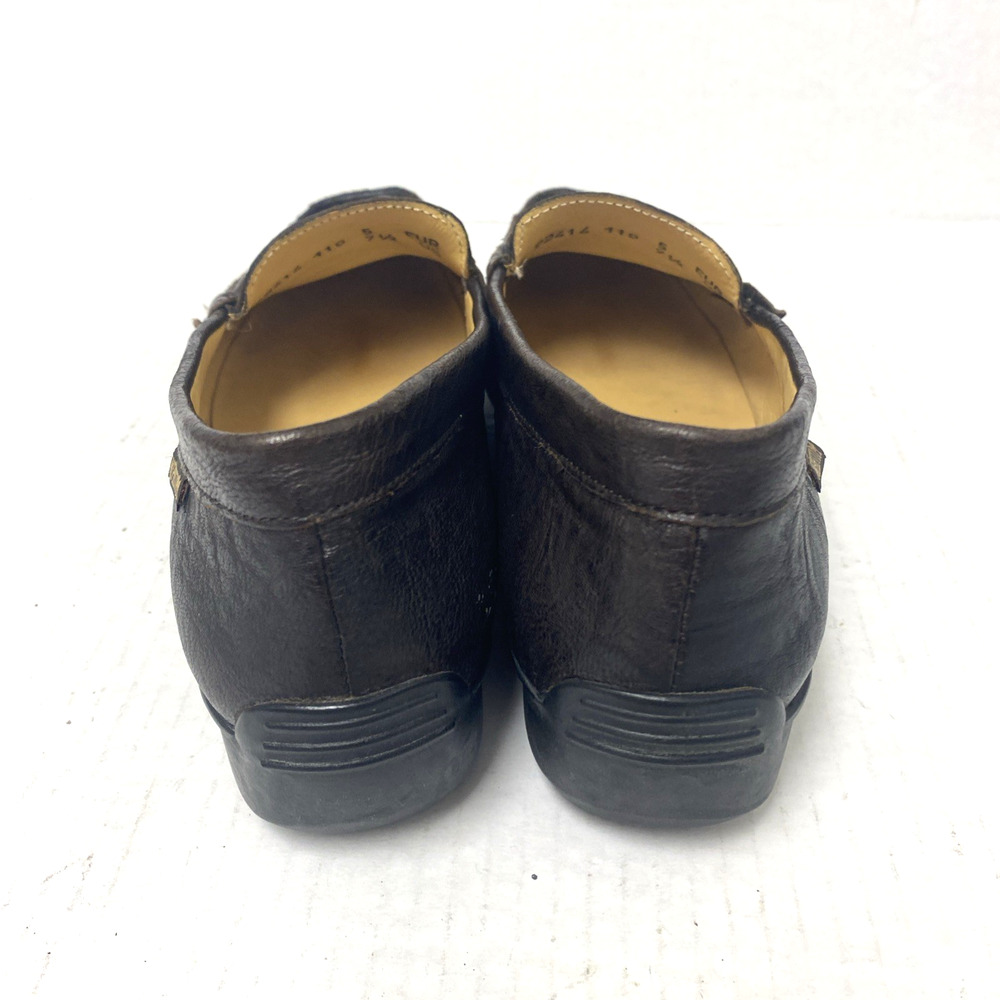 Mephisto Women's Loafer Brown Leather Moc Toe Slip On Flat Comfort 7.5 US - Picture 7 of 10